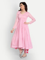 Baby Pink Anarkali Set