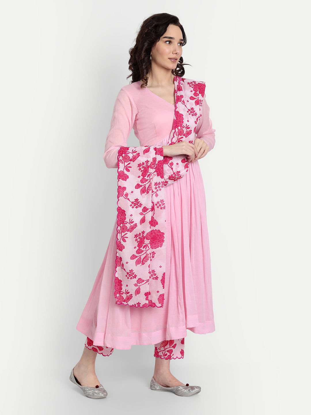 Baby Pink Anarkali Set