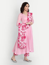 Baby Pink Anarkali Set