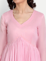 Baby Pink Anarkali Set