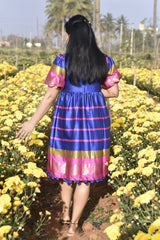 Royal Blue Pompom Dress